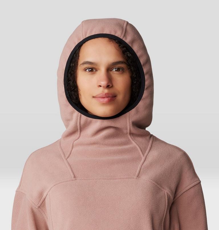 Women's Powder Maven Fleece Pullover Hoody, Color: Smoky Quartz, image 4