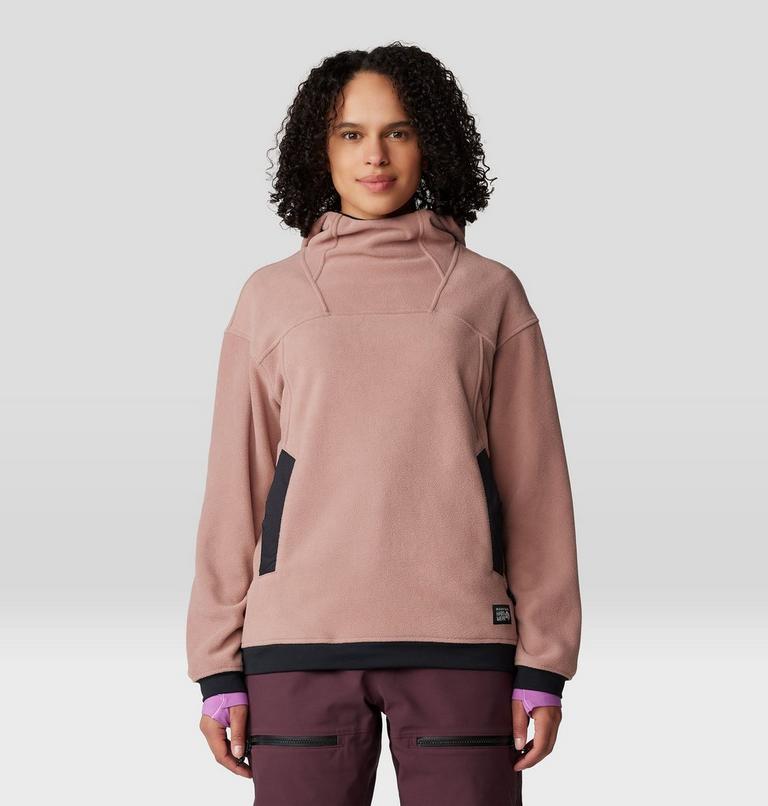 Women's Powder Maven Fleece Pullover Hoody, Color: Smoky Quartz, image 7