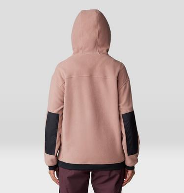 Women's Powder Maven Fleece Pullover Hoody, Color: Smoky Quartz, image 6