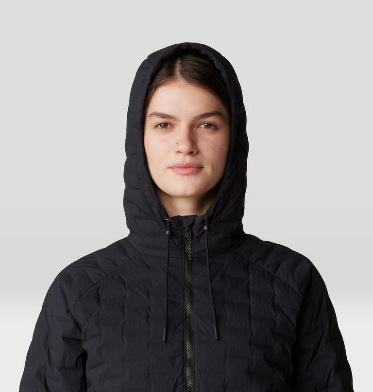 Femme Stretchdown Light Full Zip Chandail à capuchon, Color: Black, image 4