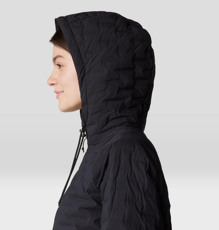 Femme Stretchdown Light Full Zip Chandail à capuchon, Color: Black, image 5