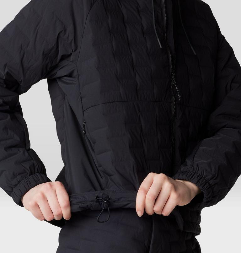 Femme Stretchdown Light Full Zip Chandail à capuchon, Color: Black, image 6