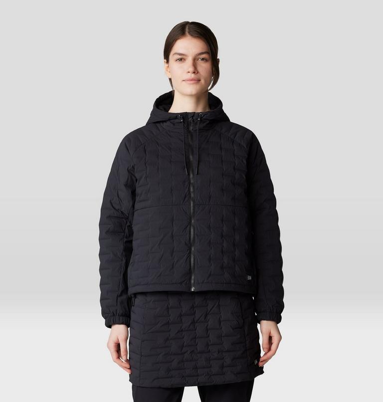 Femme Stretchdown Light Full Zip Chandail à capuchon, Color: Black, image 8