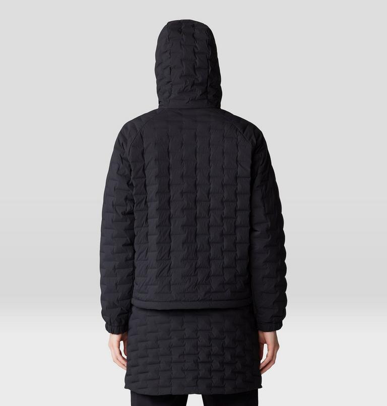 Femme Stretchdown Light Full Zip Chandail à capuchon, Color: Black, image 2