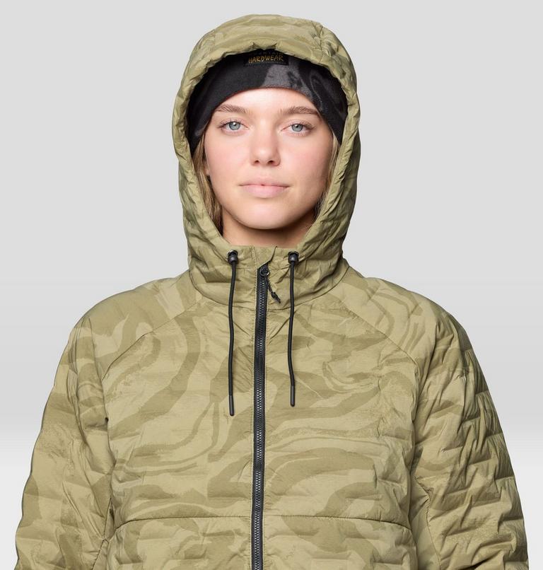 Women's Stretchdown Light Full Zip Hoody, Color: Landslide Rockstrata, image 5