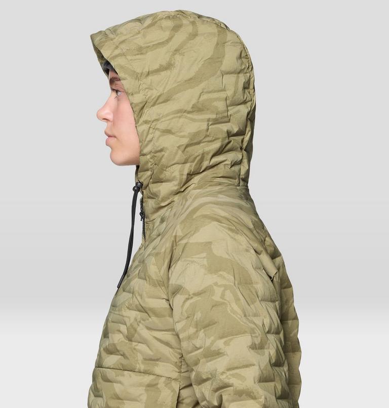 Women's Stretchdown Light Full Zip Hoody, Color: Landslide Rockstrata, image 6