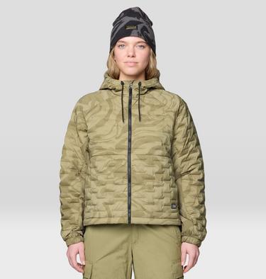 Women's Stretchdown Light Full Zip Hoody, Color: Landslide Rockstrata, image 3