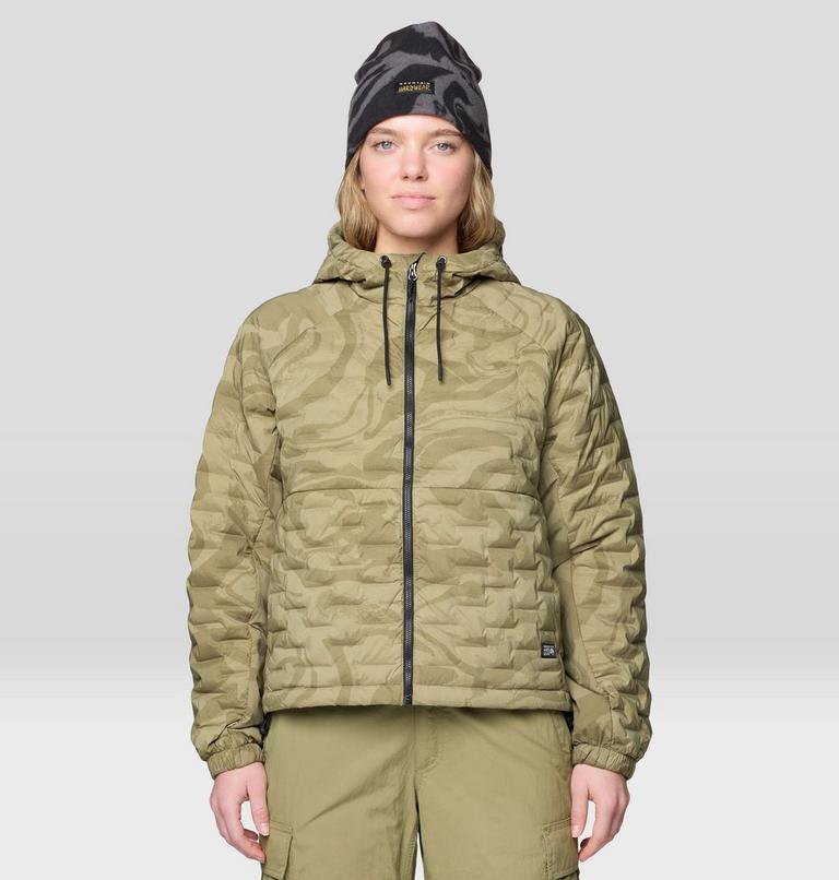 Women's Stretchdown Light Full Zip Hoody, Color: Landslide Rockstrata, image 1