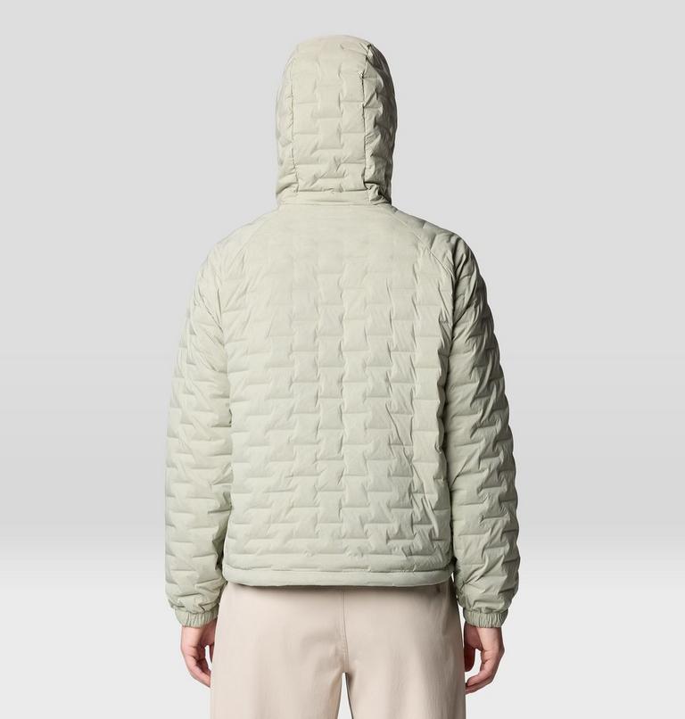 Women's Stretchdown Light Full Zip Hoody, Color: White Sage, Mantis Green, image 2