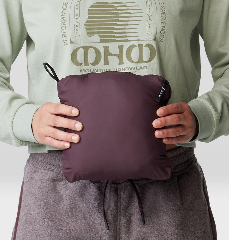 Women's Stretchdown Light Full Zip Hoody, Color: Blackberry, image 7