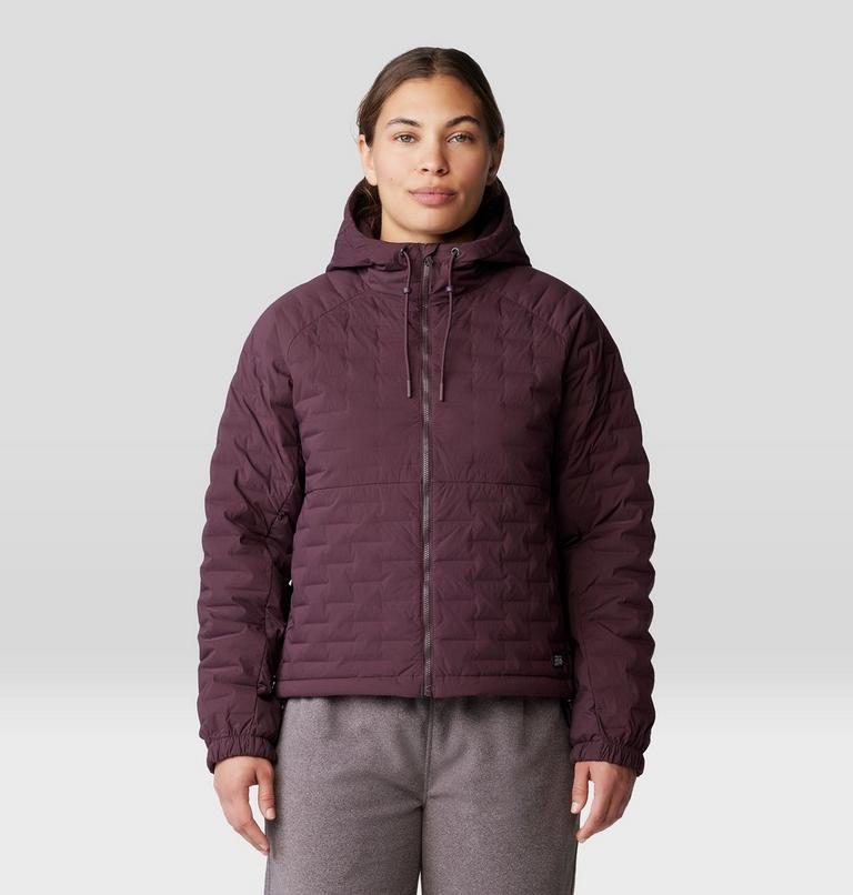 Women's Stretchdown Light Full Zip Hoody, Color: Blackberry, image 1
