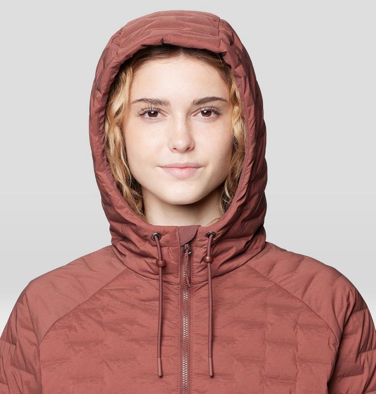 Women's Stretchdown Light Full Zip Hoody, Color: Bourbon Brown, image 5