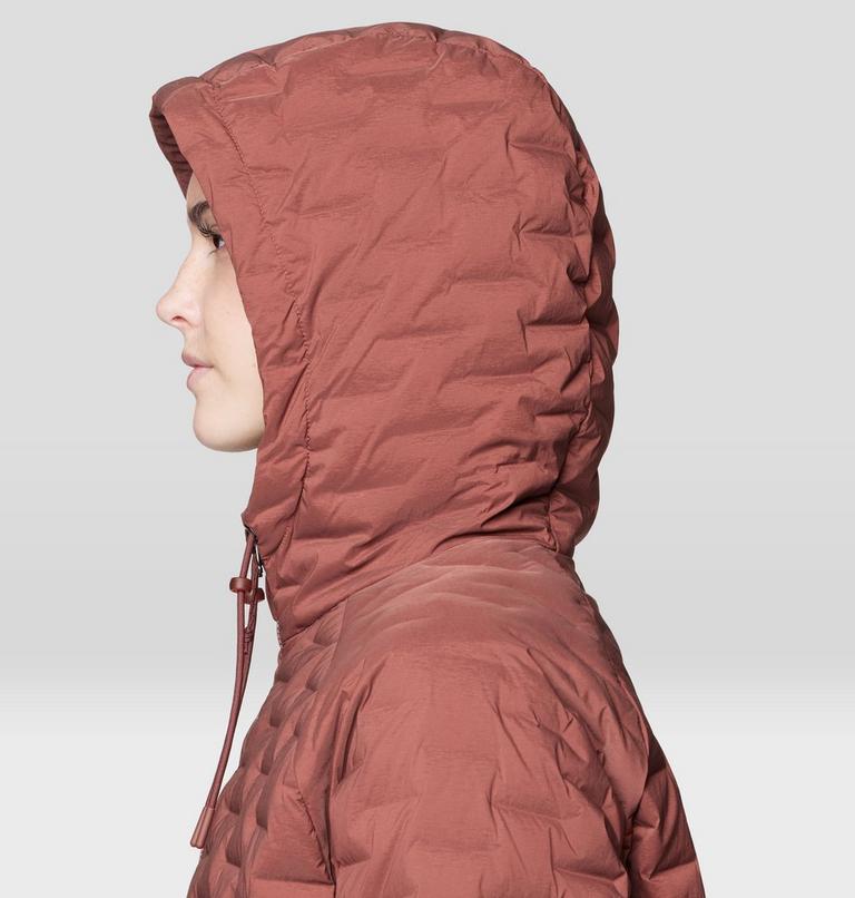 Women's Stretchdown Light Full Zip Hoody, Color: Bourbon Brown, image 6