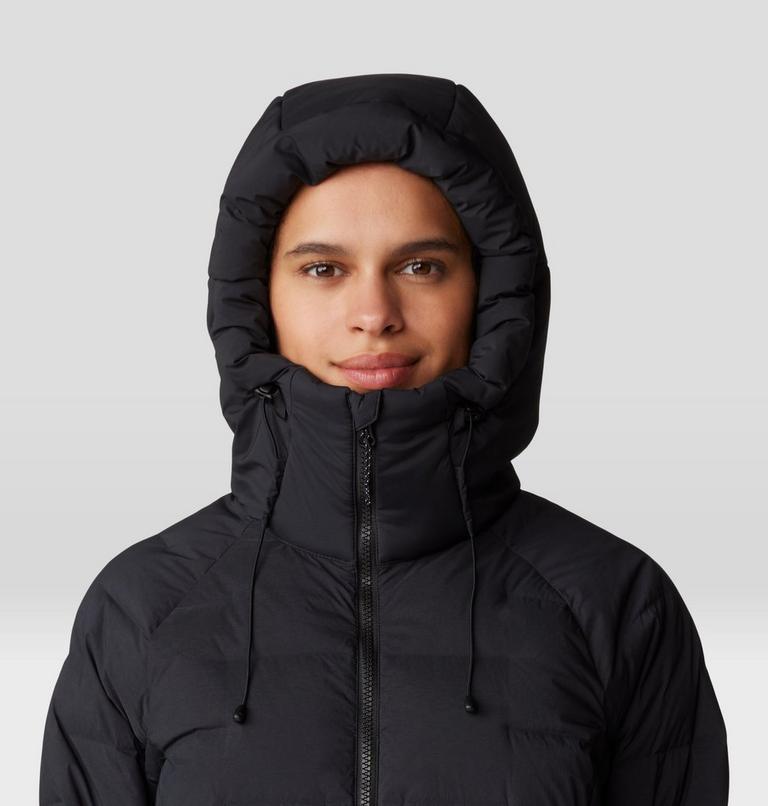 Women's Stretchdown Parka, Color: Black, image 4