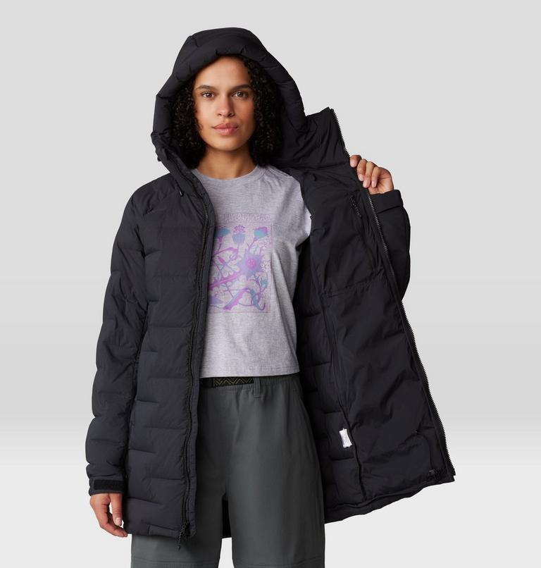 Women's Stretchdown Parka, Color: Black, image 7