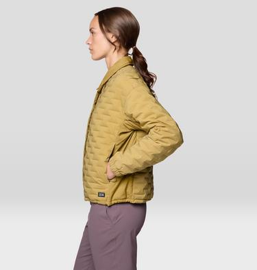 Women's Stretchdown Light Snap Jacket, Color: Grassland, image 3