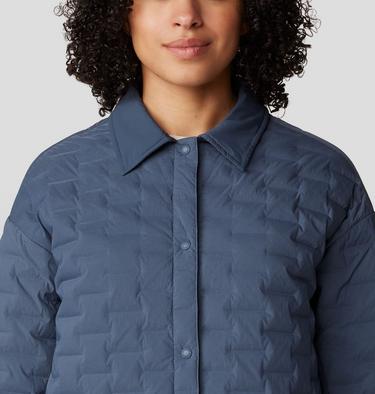 Women's Stretchdown Light Snap Jacket, Color: Moon Blue, image 12