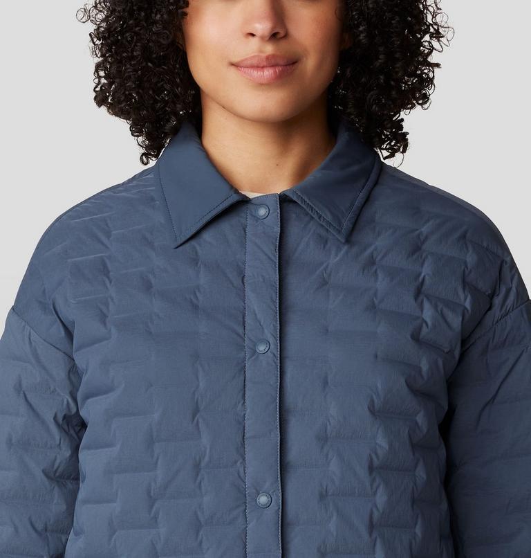 Women's Stretchdown Light Snap Jacket, Color: Moon Blue, image 4