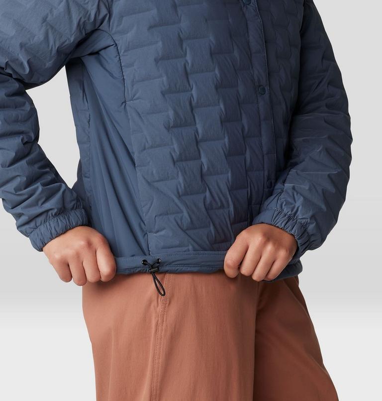 Women's Stretchdown Light Snap Jacket, Color: Moon Blue, image 5