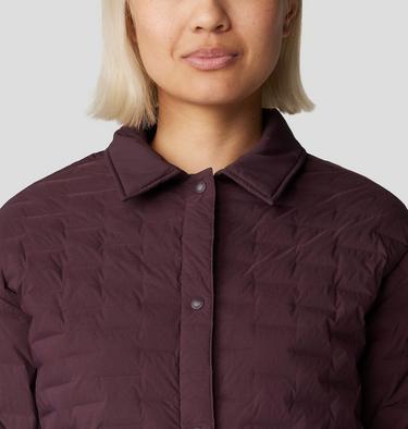 Women's Stretchdown Light Snap Jacket, Color: Blackberry, image 4