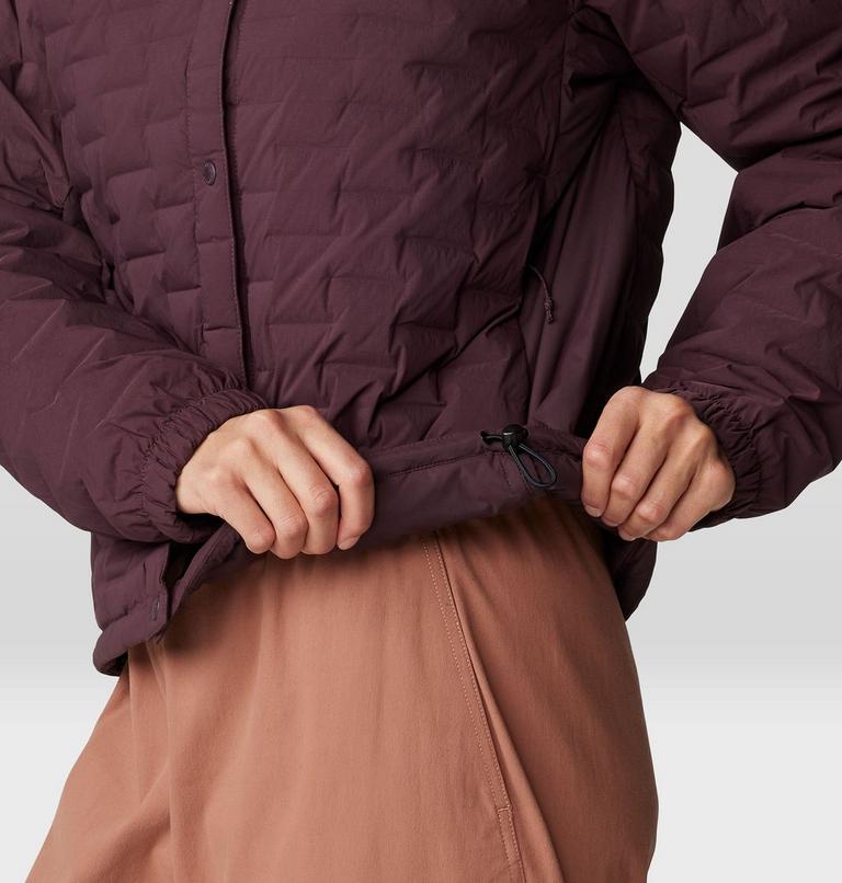 Women's Stretchdown Light Snap Jacket, Color: Blackberry, image 6