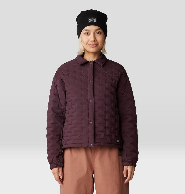 Women's Stretchdown Light Snap Jacket, Color: Blackberry, image 7