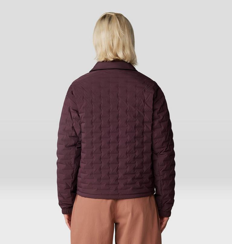 Women's Stretchdown Light Snap Jacket, Color: Blackberry, image 2