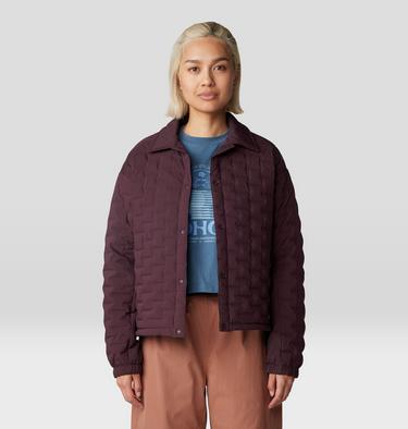 Women's Stretchdown Light Snap Jacket, Color: Blackberry, image 1