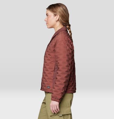 Women's Stretchdown Light Snap Jacket, Color: Bourbon Brown, image 8