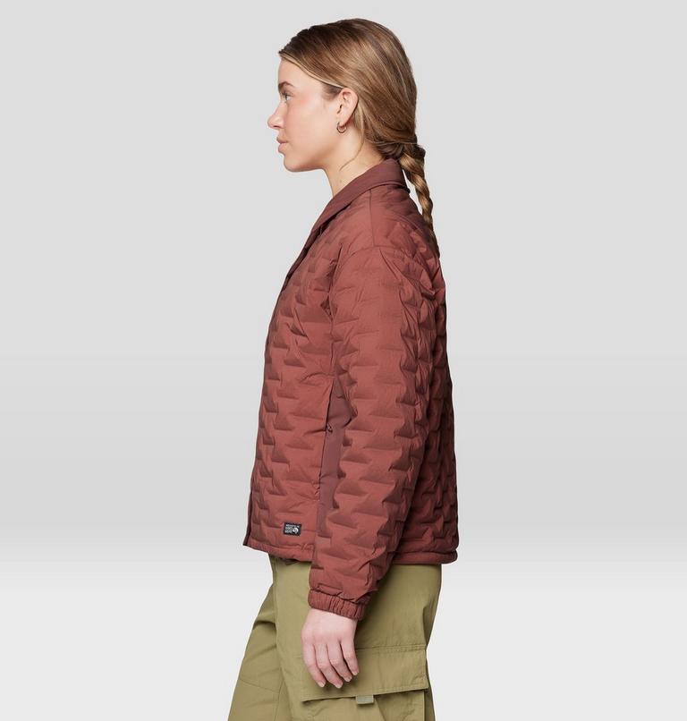 Women's Stretchdown Light Snap Jacket, Color: Bourbon Brown, image 4