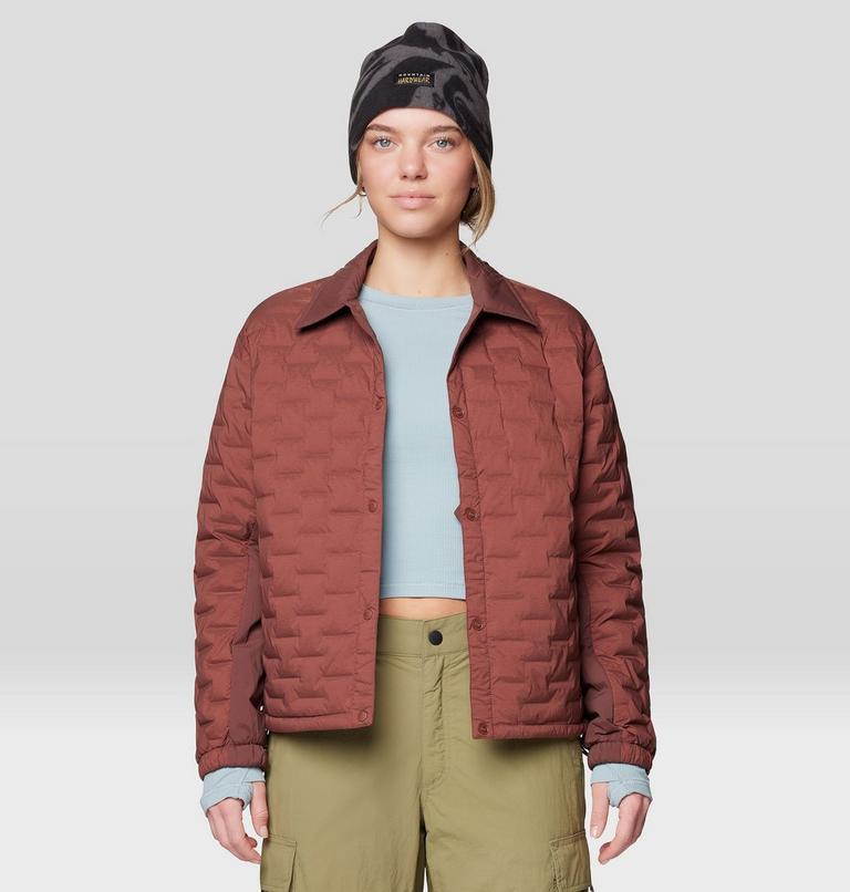 Women's Stretchdown Light Snap Jacket, Color: Bourbon Brown, image 5
