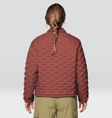 Women's Stretchdown Light Snap Jacket, Color: Bourbon Brown, image 7