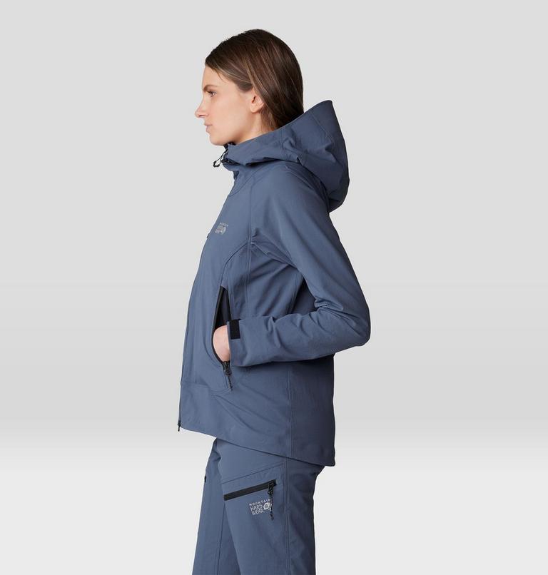 Women's Chockstone Alpine Hooded Jacket, Color: Blue Slate, image 3