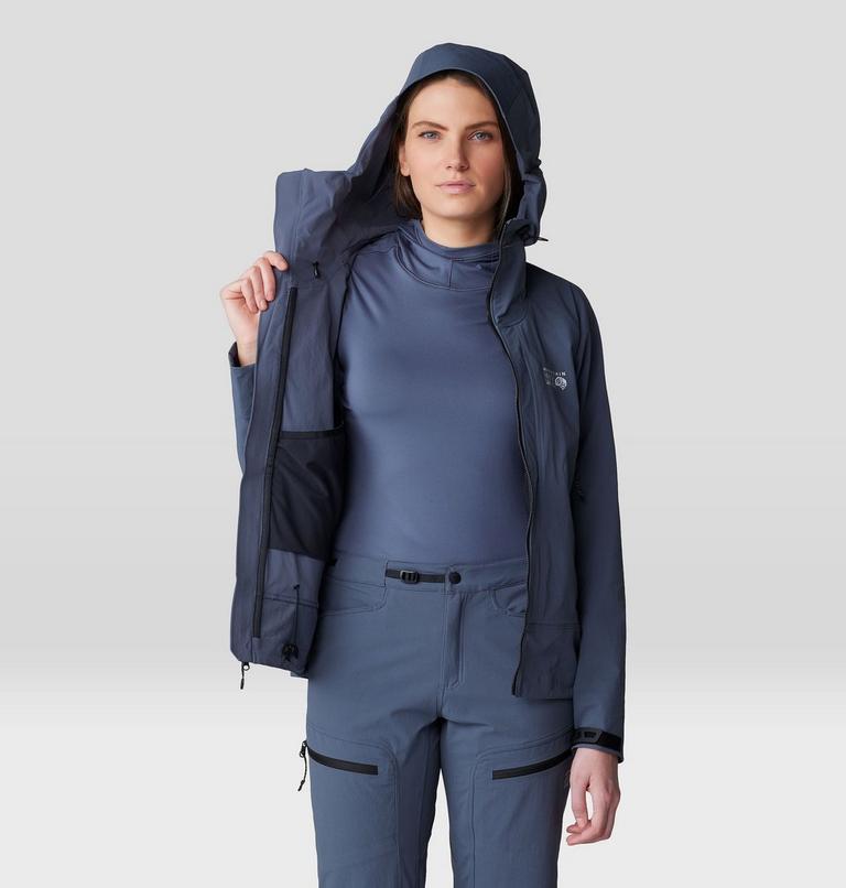 Women's Chockstone Alpine Hooded Jacket, Color: Blue Slate, image 7