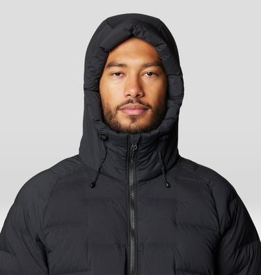 Men's Stretchdown Parka, Color: Black, image 4
