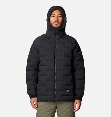 Men's Stretchdown Parka, Color: Black, image 1
