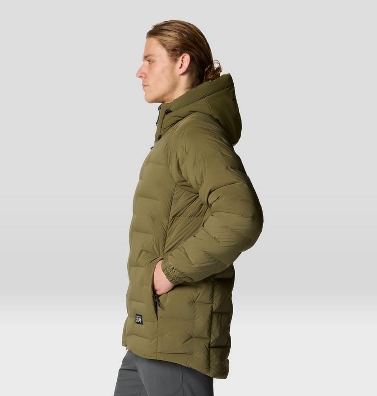 Men's Stretchdown Parka, Color: Combat Green, image 3