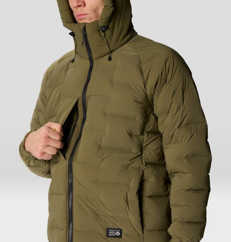 Men's Stretchdown Parka, Color: Combat Green, image 7