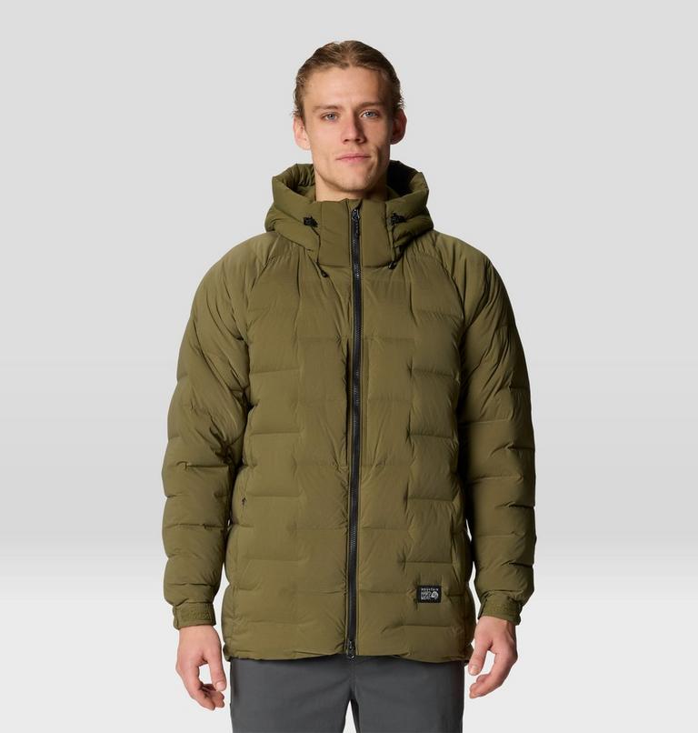 Men's Stretchdown Parka, Color: Combat Green, image 1