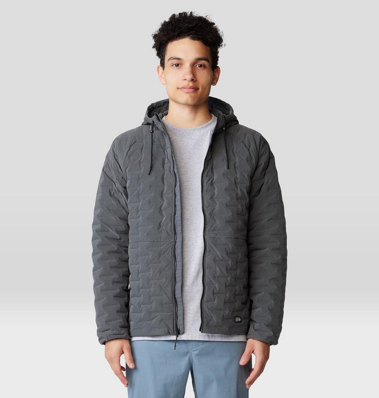Men's Stretchdown Light Full Zip Hoody, Color: Volcanic Heather, image 8