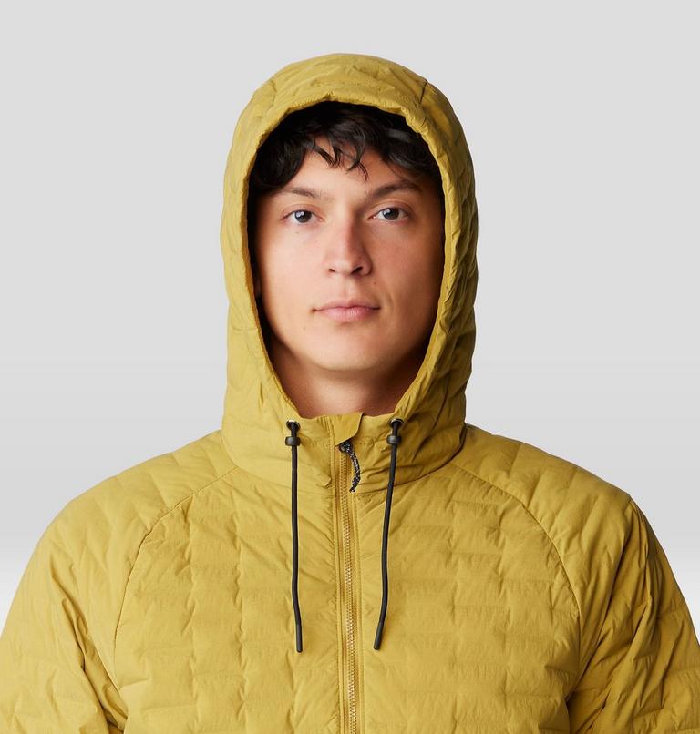Men's Stretchdown Light Full Zip Hoody, Color: Dark Bolt, image 4