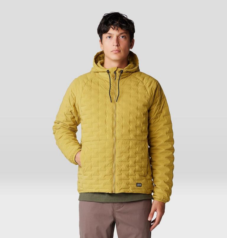 Men's Stretchdown Light Full Zip Hoody, Color: Dark Bolt, image 7