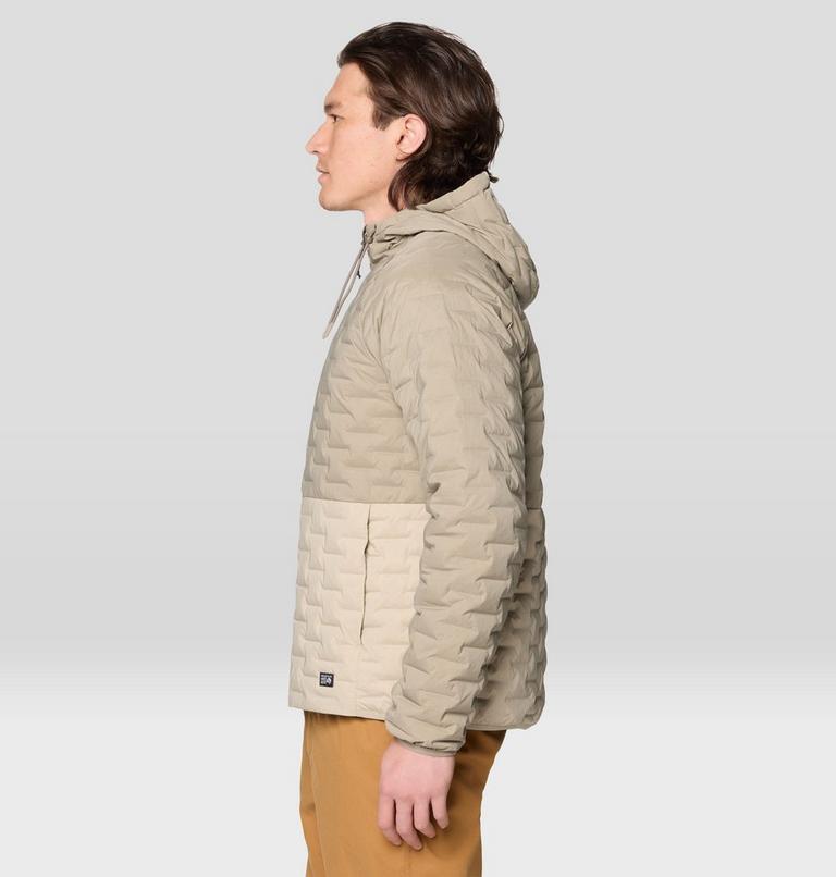 Men's Stretchdown Light Full Zip Hoody, Color: Dunes, Badlands, image 3