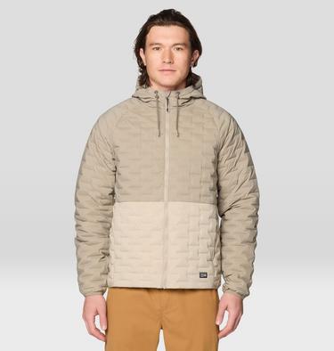 Men's Stretchdown Light Full Zip Hoody, Color: Dunes, Badlands, image 5