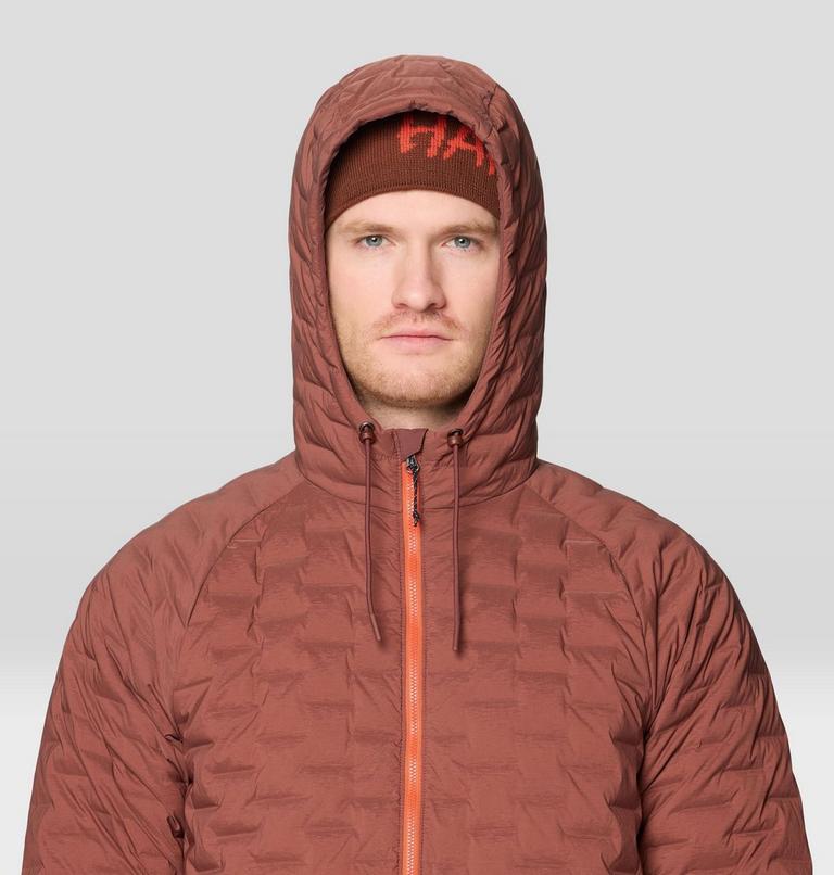 Men's Stretchdown Light Full Zip Hoody, Color: Bourbon Brown, Aspect, image 5