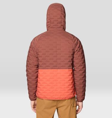 Men's Stretchdown Light Full Zip Hoody, Color: Bourbon Brown, Aspect, image 3