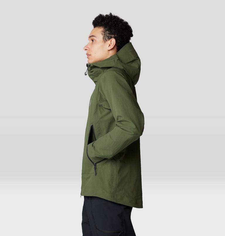 Men's Chockstone Alpine Hooded Jacket, Color: Surplus Green, image 3