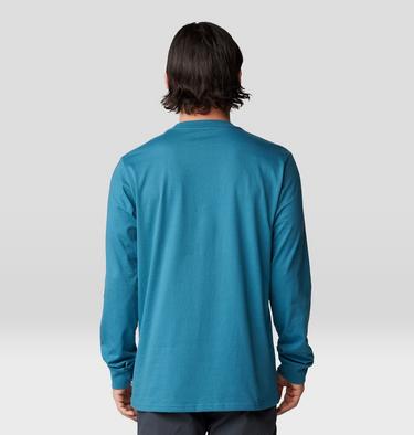 Men's Tie Dye Earth Long Sleeve, Color: Baltic Blue, image 2