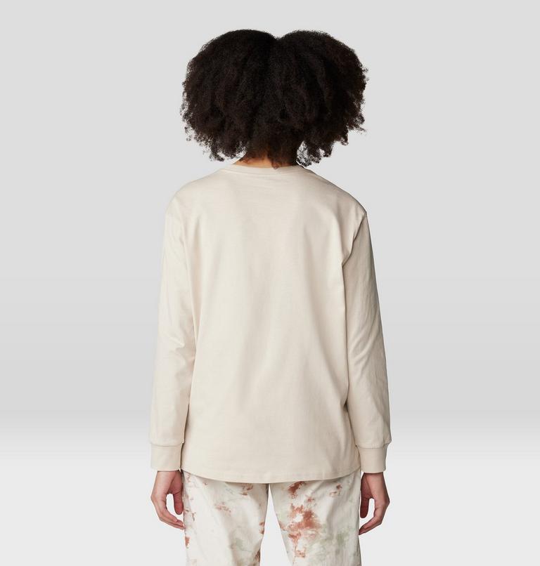 Women's Tie Dye Earth Boxy Long Sleeve, Color: Wild Oyster, image 2