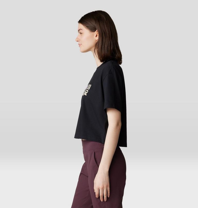 Women's Logo Plus Boxy crop, Color: Black, image 3